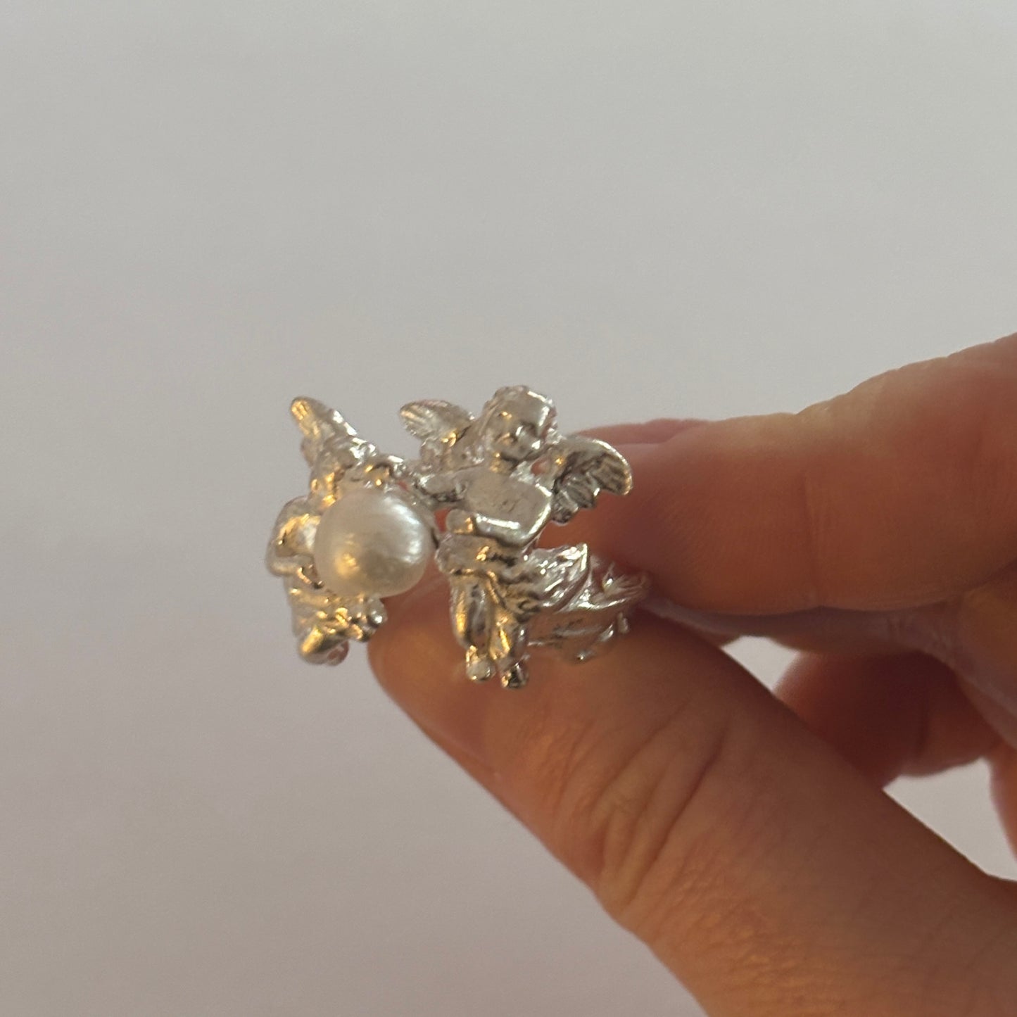 Cherub Pearl Ring