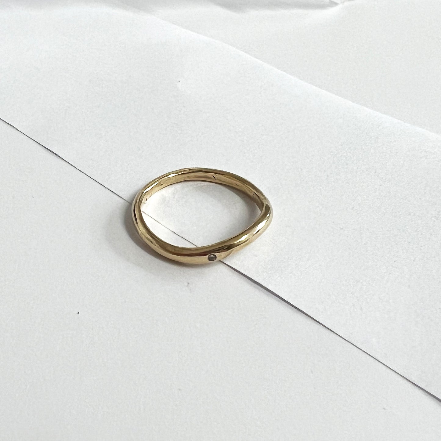 DIAMOND SOFT CURVE RING