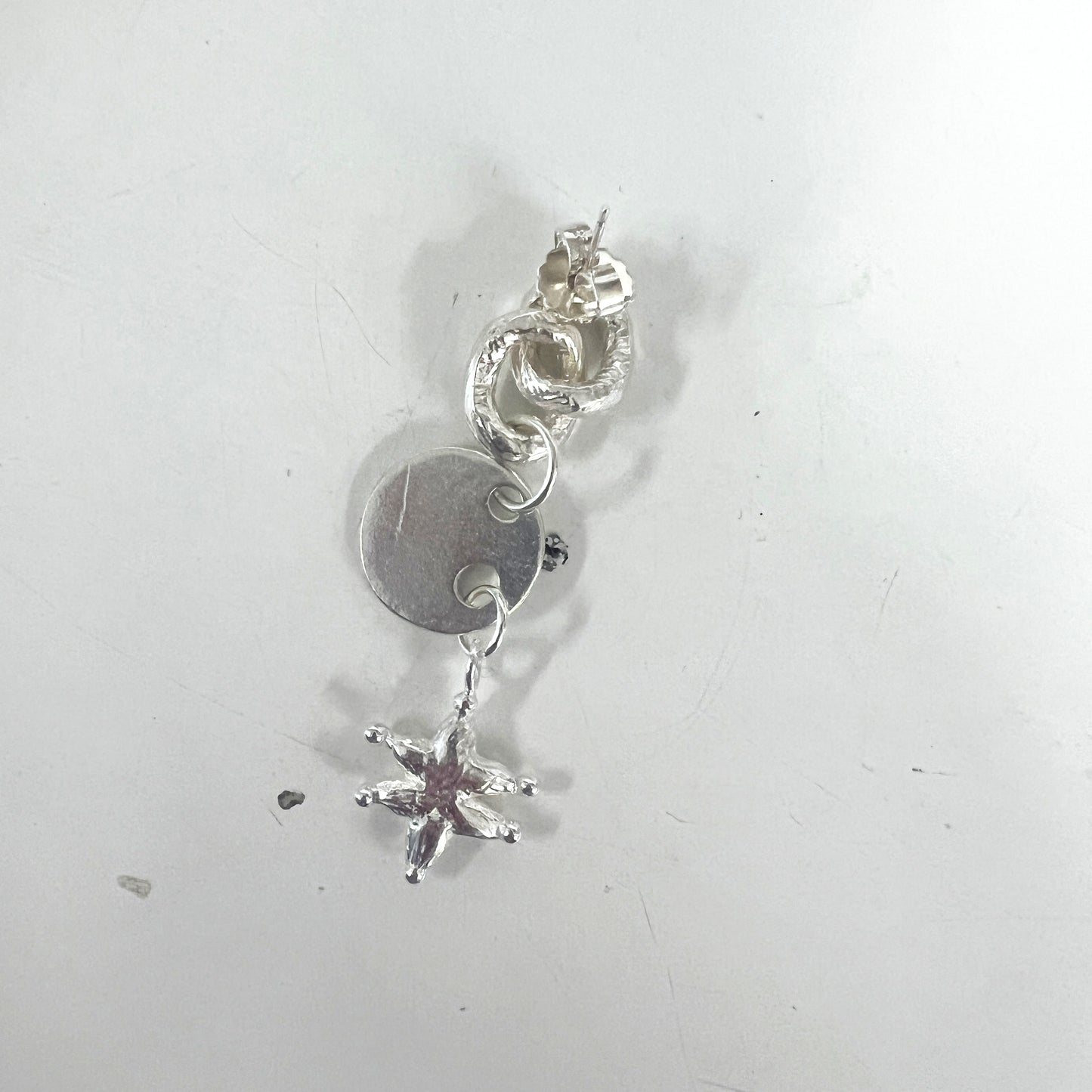 CHAIN LINK STARFISH EARRINGS