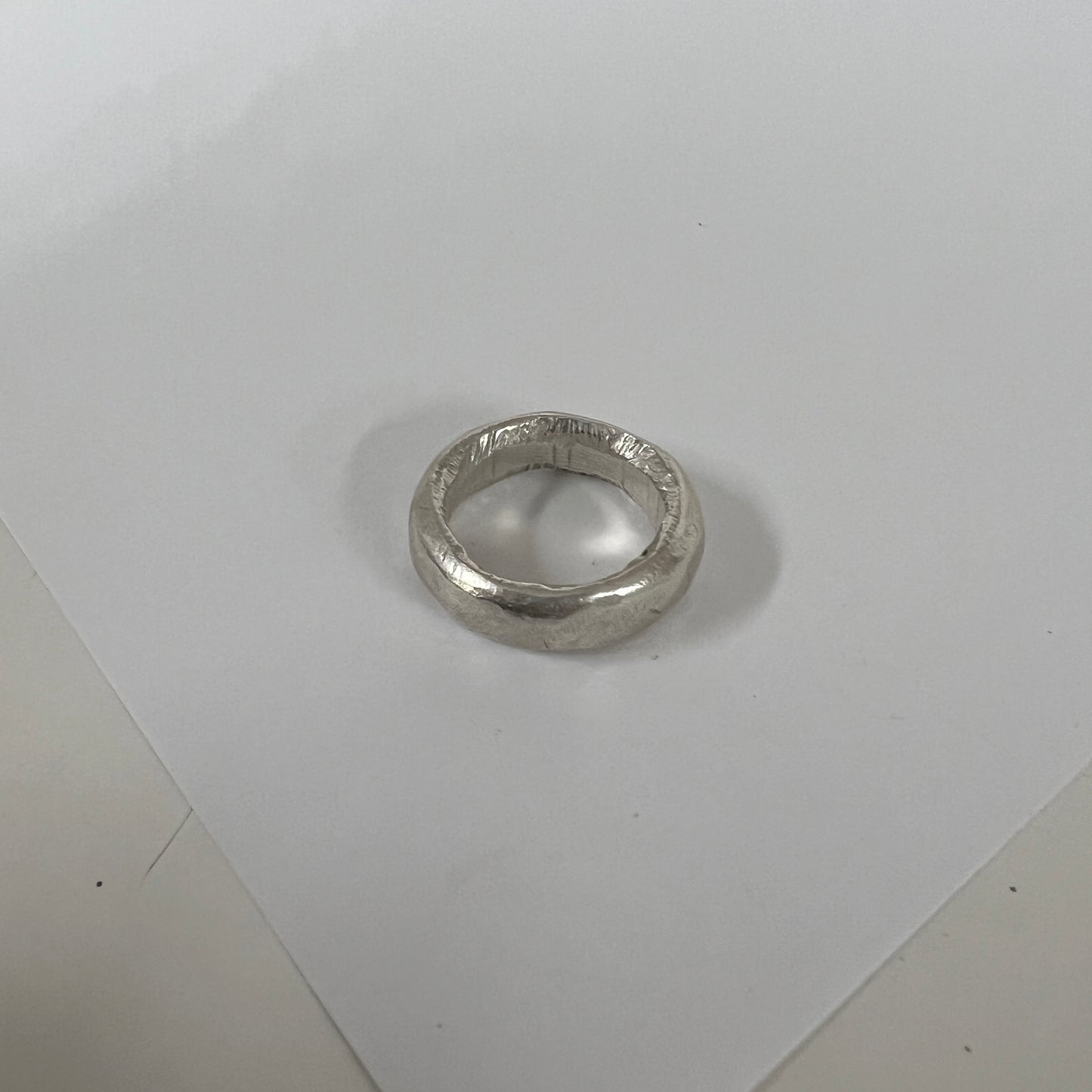 CHUNKY SILVER RING