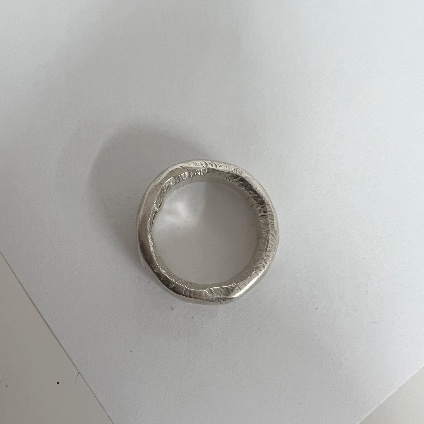 CHUNKY SILVER RING