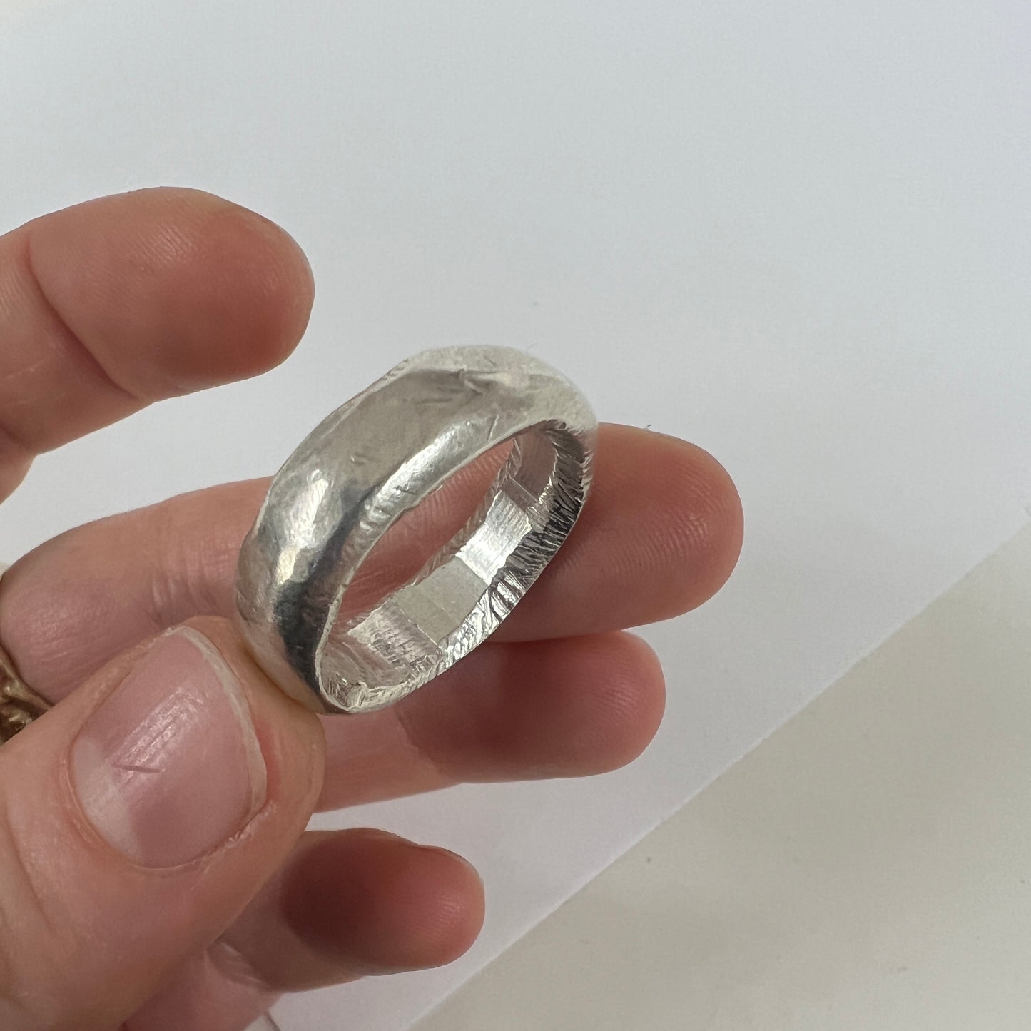 CHUNKY SILVER RING