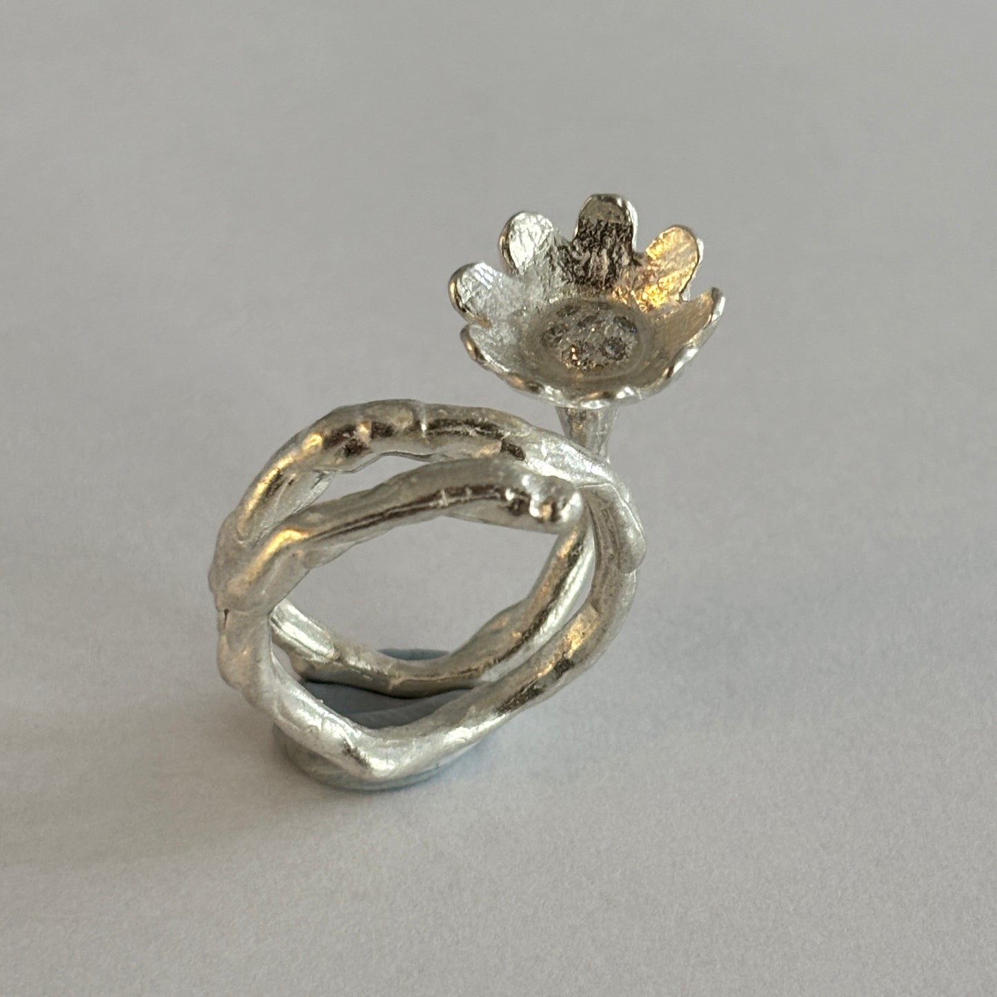 Diamond Flower Ring