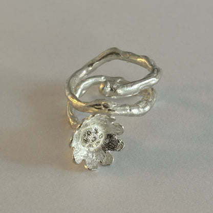 Diamond Flower Ring