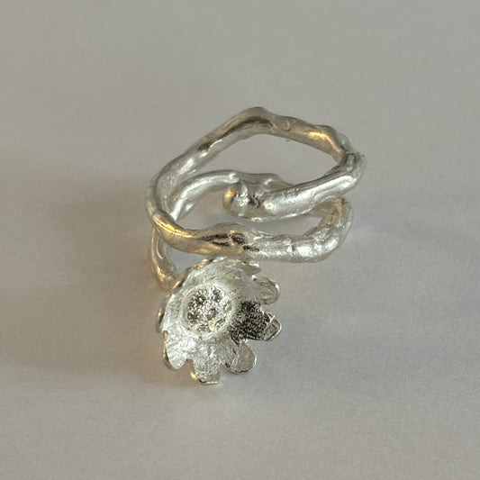 Diamond Flower Ring