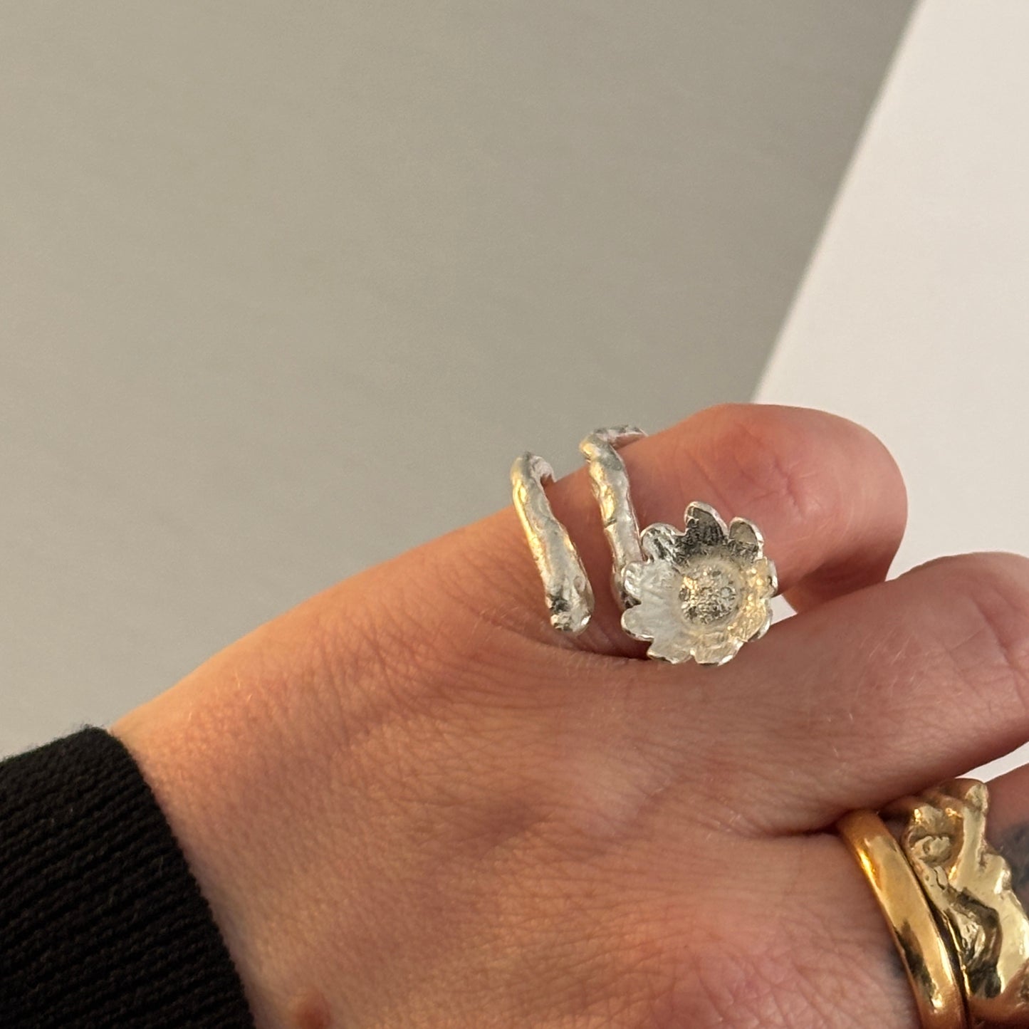 Diamond Flower Ring