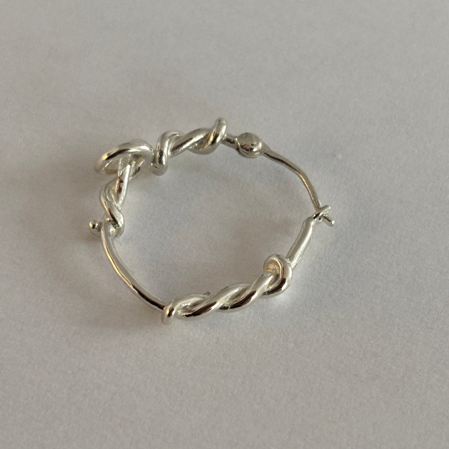 Medium Twisted Wire Hoop Earrings