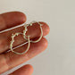 Small Twisted Wire Hoop Earrings
