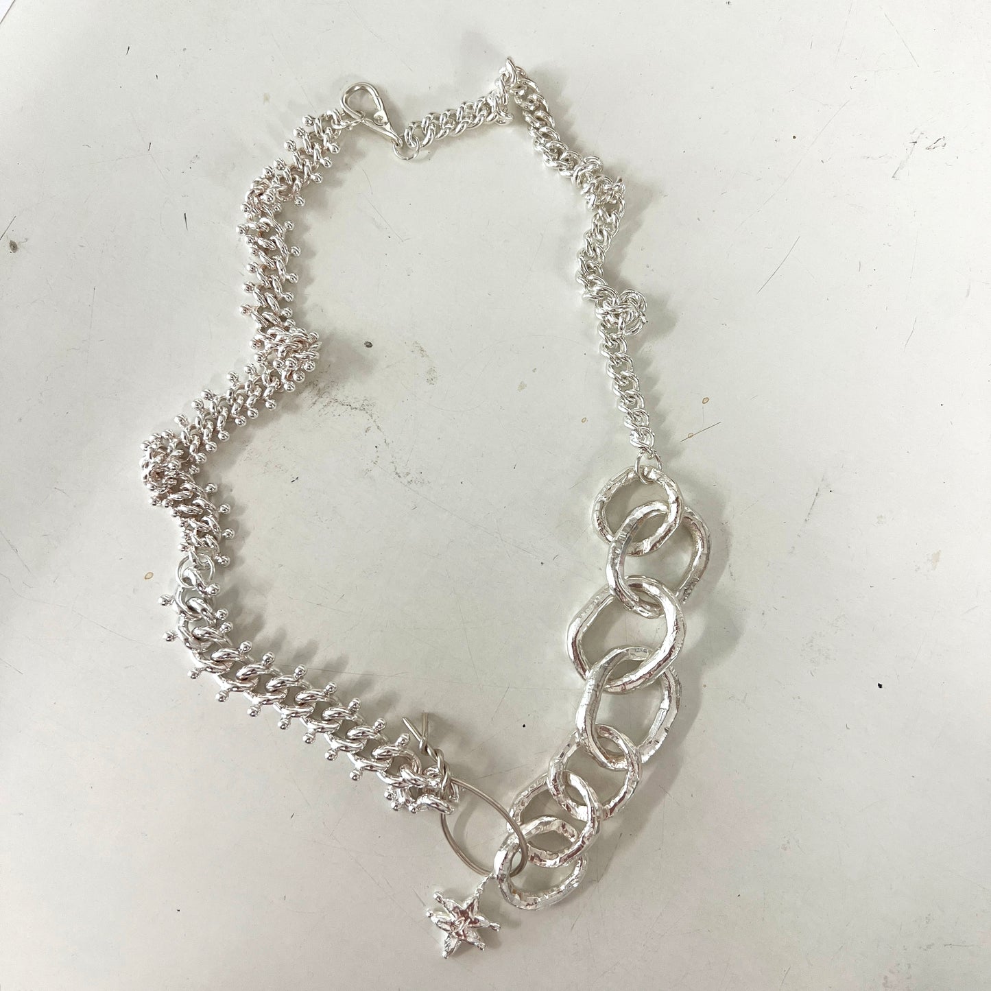 CHUNKY SLUB CHAIN NECKLACE