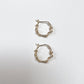 MEDIUM TWISTED HOOP EARRINGS