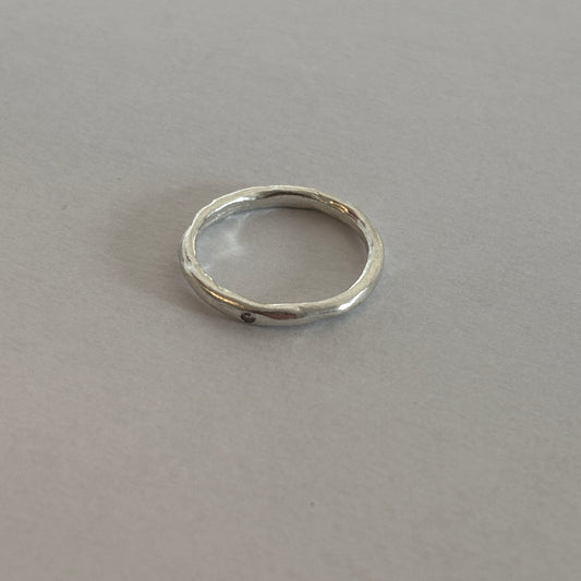 Silver Diamond Ring