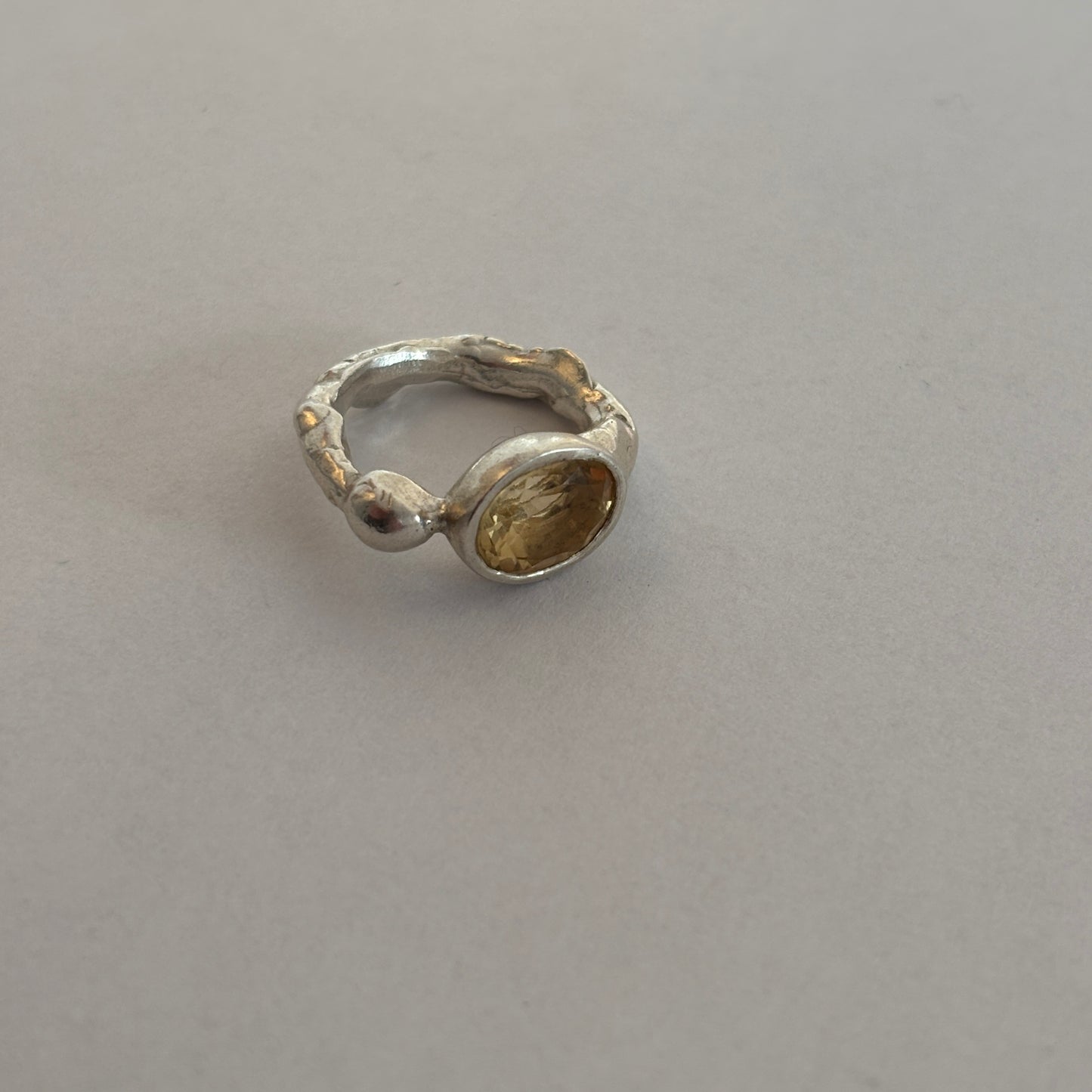 Citrine Fish Fin Ring