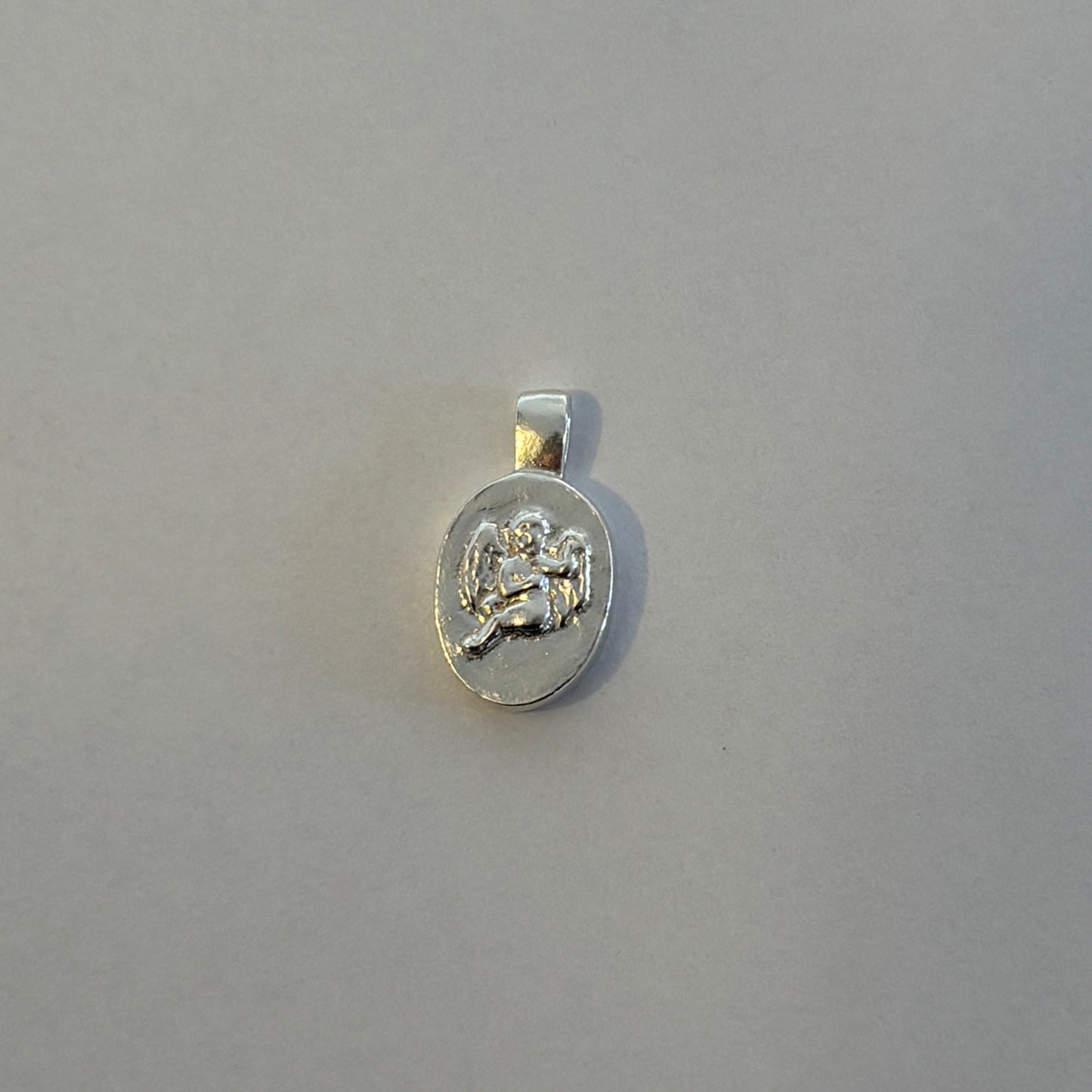 Cherub Oval Pendant