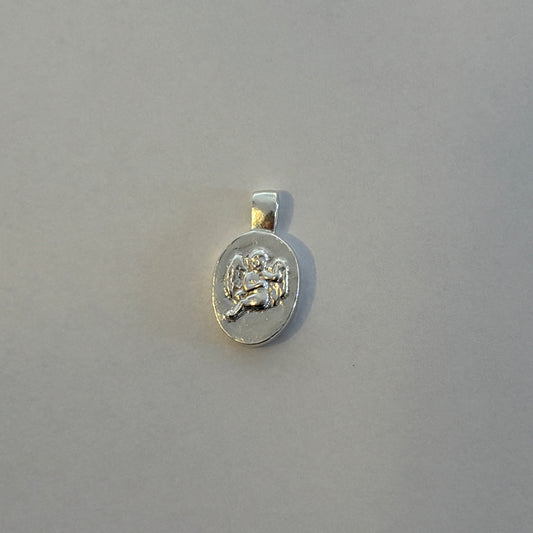 Cherub Oval Pendant