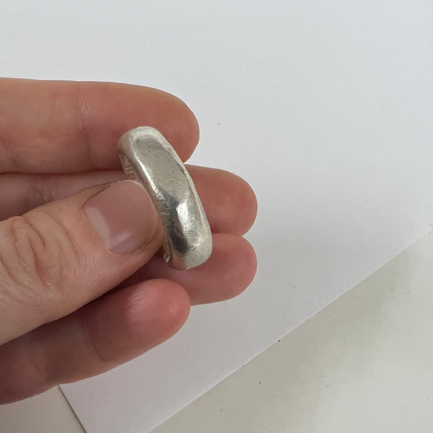 CHUNKY SILVER RING