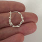 MEDIUM TWISTED HOOP EARRINGS